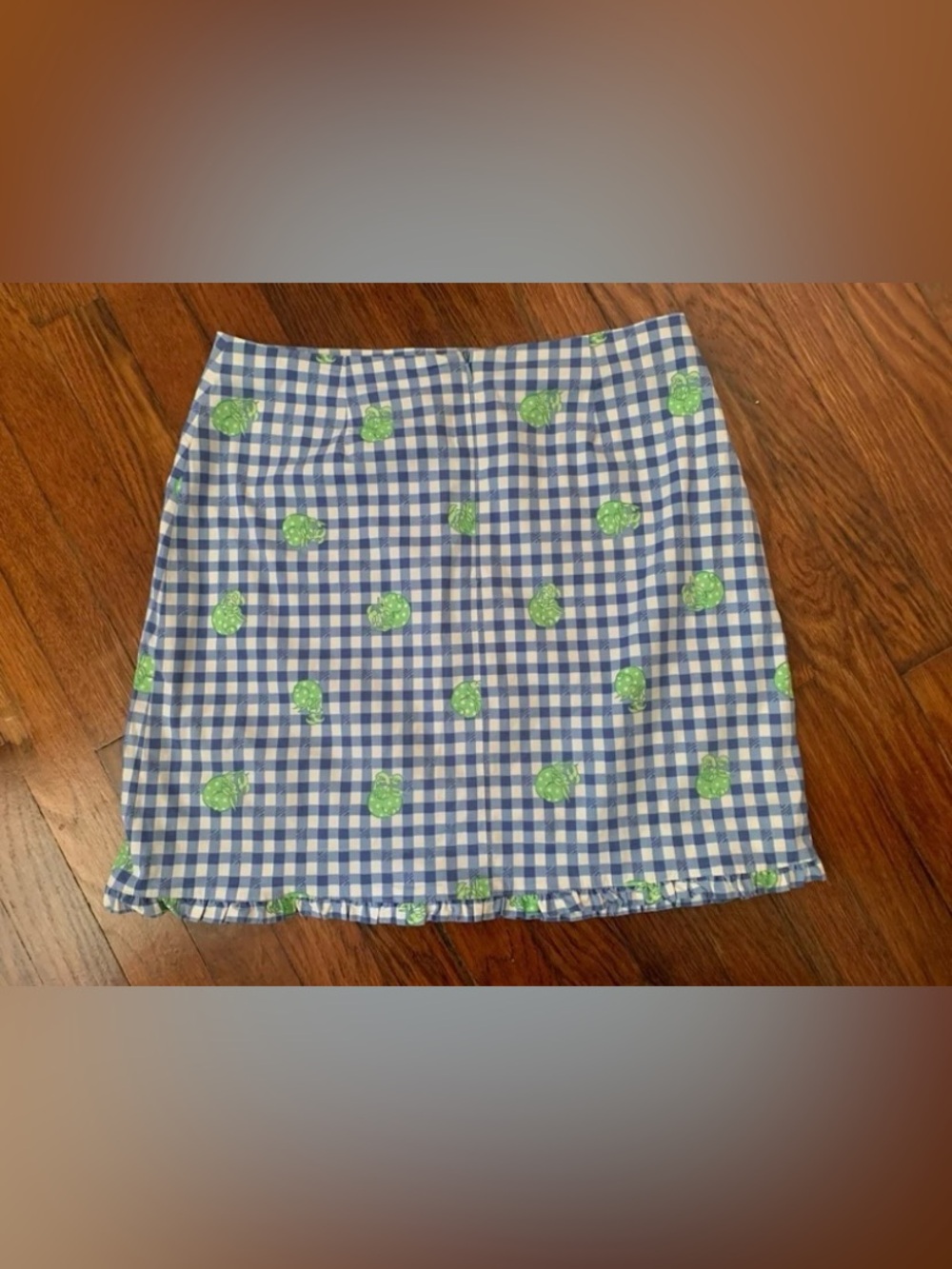 Lilly Pulitzer Gingham Hermit Crab Skirt - Picture 2 of 5